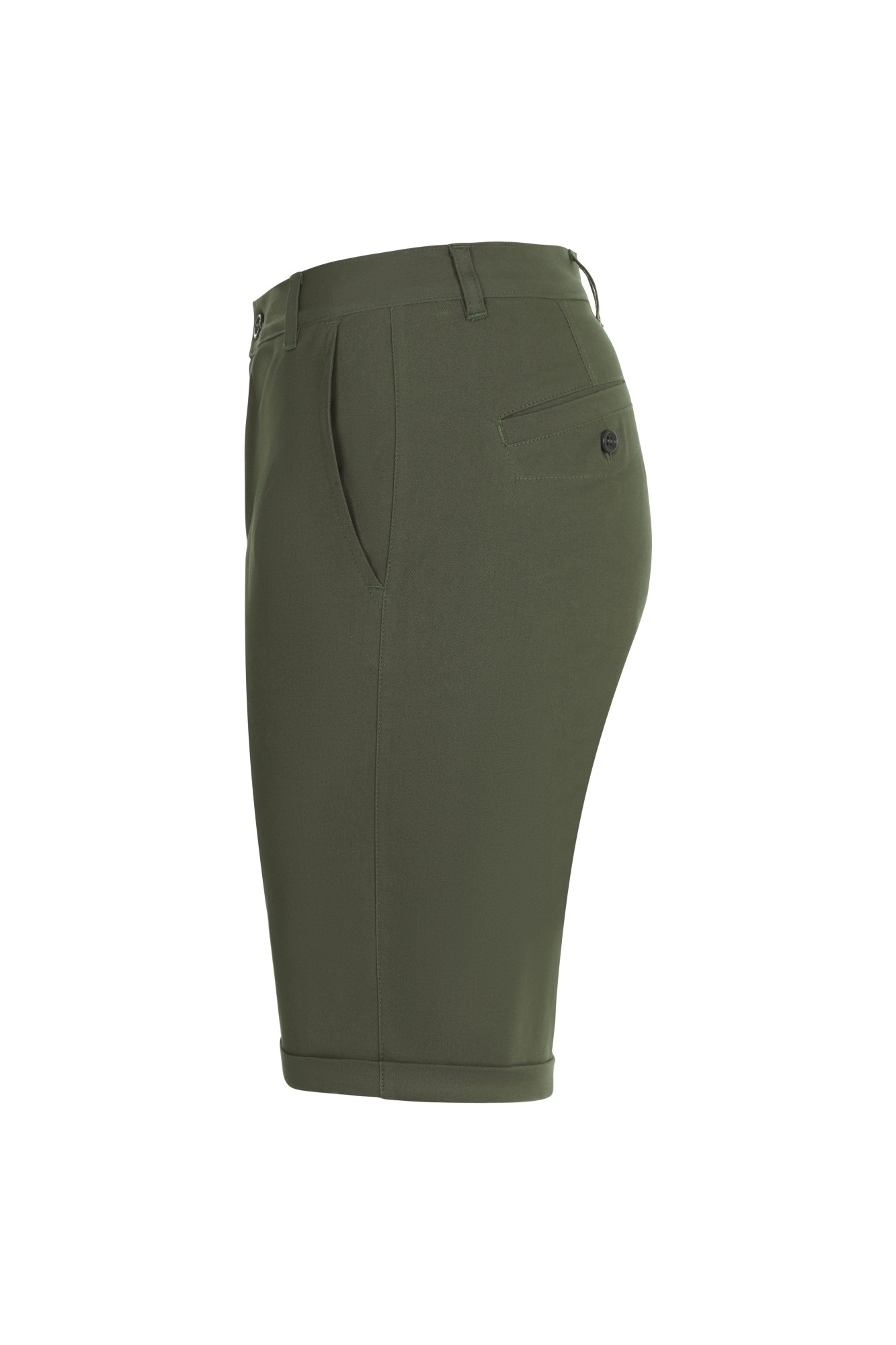 403011S.BERMUDA CHINO STRETCH UNISEX VERDE OLIVA 34