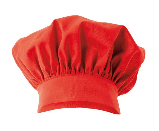 404001.GORRO COCINA FRANCÉS ROJO U
