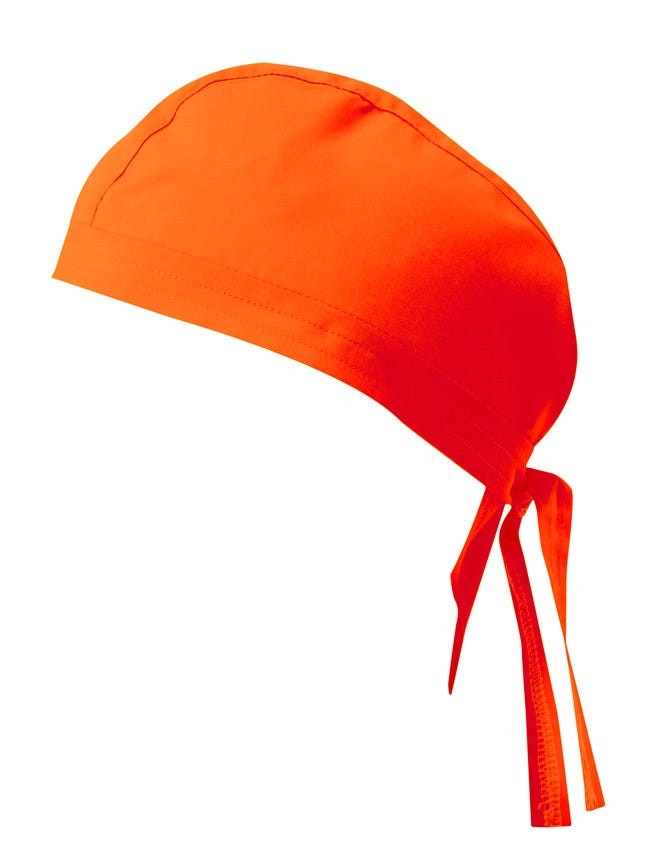 404002.GORRO COCINA NARANJA FLÚOR U