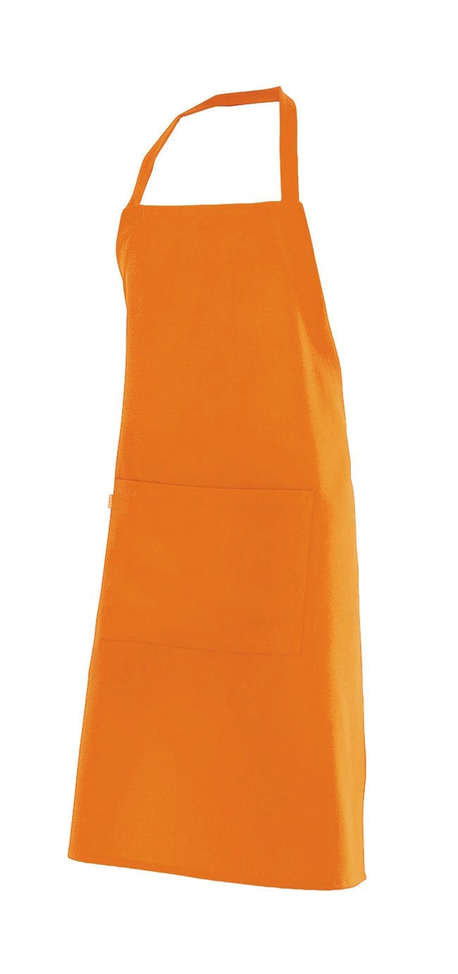 404204.DELANTAL 100% POLIÉSTER PETO NARANJA U