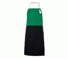404210B.DELANTAL BICOLOR PETO VERDE U