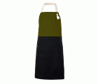 404210B.DELANTAL BICOLOR PETO VERDE CAZA U
