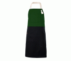404210B.DELANTAL BICOLOR PETO VERDE BOSQUE U