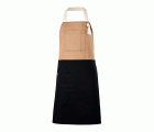 404210B.DELANTAL BICOLOR PETO BEIGE U