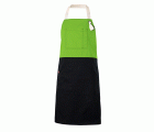 404210B.DELANTAL BICOLOR PETO VERDE LIMA U