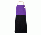 404210B.DELANTAL BICOLOR PETO MORADO U