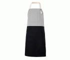 404210B.DELANTAL BICOLOR PETO GRIS HIELO U