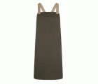 404211B.DELANTAL CANVAS PETO VERDE OLIVA/BEIGE ARENA U