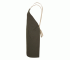 404211B.DELANTAL CANVAS PETO VERDE OLIVA/BEIGE ARENA U