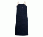 404211B.DELANTAL CANVAS PETO AZUL NAVY/MARFIL U