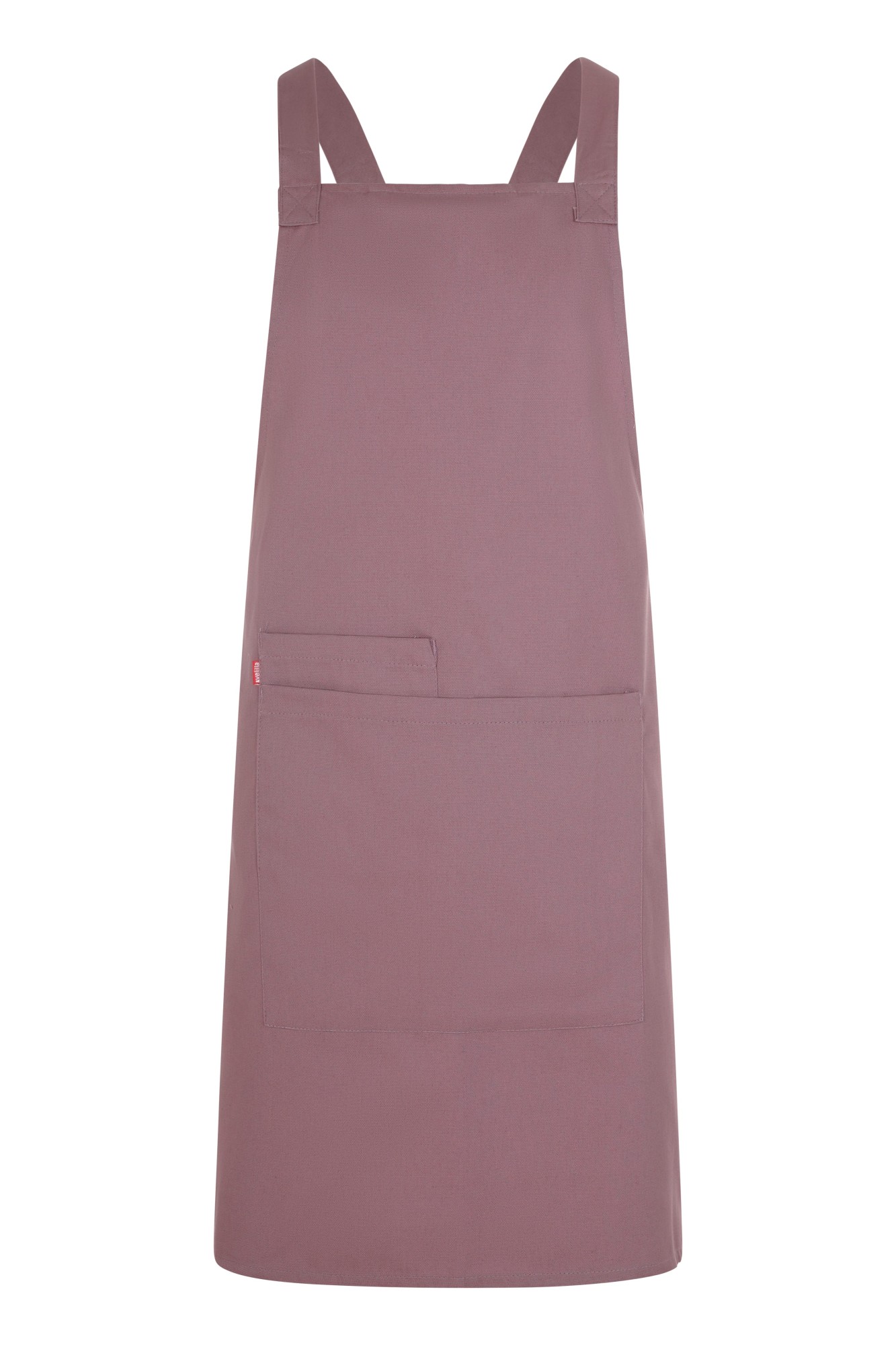 404214.DELANTAL PETO ORGÁNICO GROSELLA U