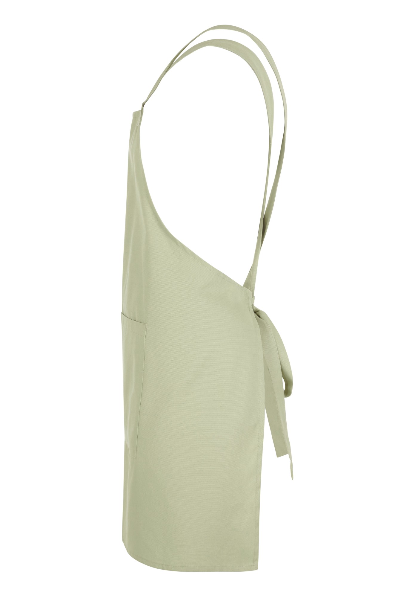 404214.DELANTAL PETO ORGÁNICO PISTACHO U