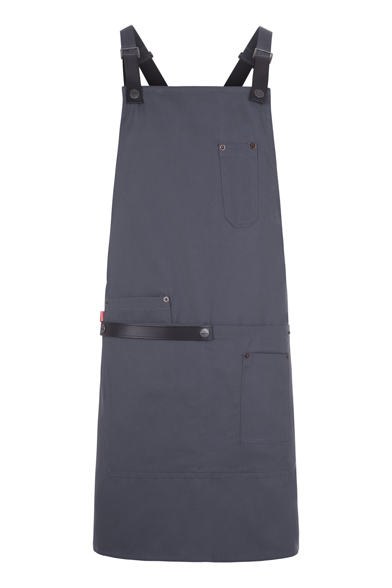 404215.DELANTAL PETO ORGÁNICO URBANO PIZARRA U