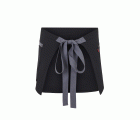 404221B.DELANTAL CANVAS CORTO NEGRO/GRIS U