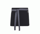 404221B.DELANTAL CANVAS CORTO NEGRO/GRIS U
