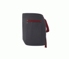404221B.DELANTAL CANVAS CORTO GRIS/GRANATE U