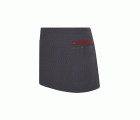 404221B.DELANTAL CANVAS CORTO GRIS/GRANATE U