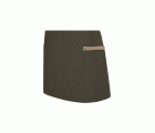 404221B.DELANTAL CANVAS CORTO VERDE OLIVA/BEIGE ARENA U