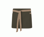 404221B.DELANTAL CANVAS CORTO VERDE OLIVA/BEIGE ARENA U