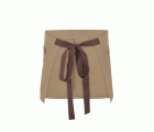 404221B.DELANTAL CANVAS CORTO BEIGE ARENA/MARRÓN U