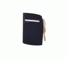 404221B.DELANTAL CANVAS CORTO AZUL NAVY/MARFIL U
