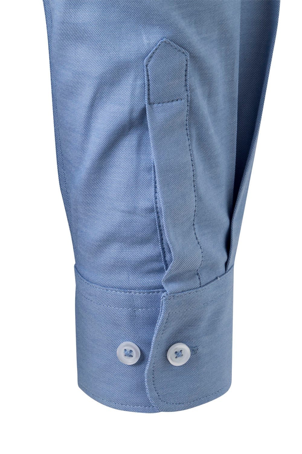 405004S.CAMISA OXFORD ML HOMBRE CELESTE 2XL