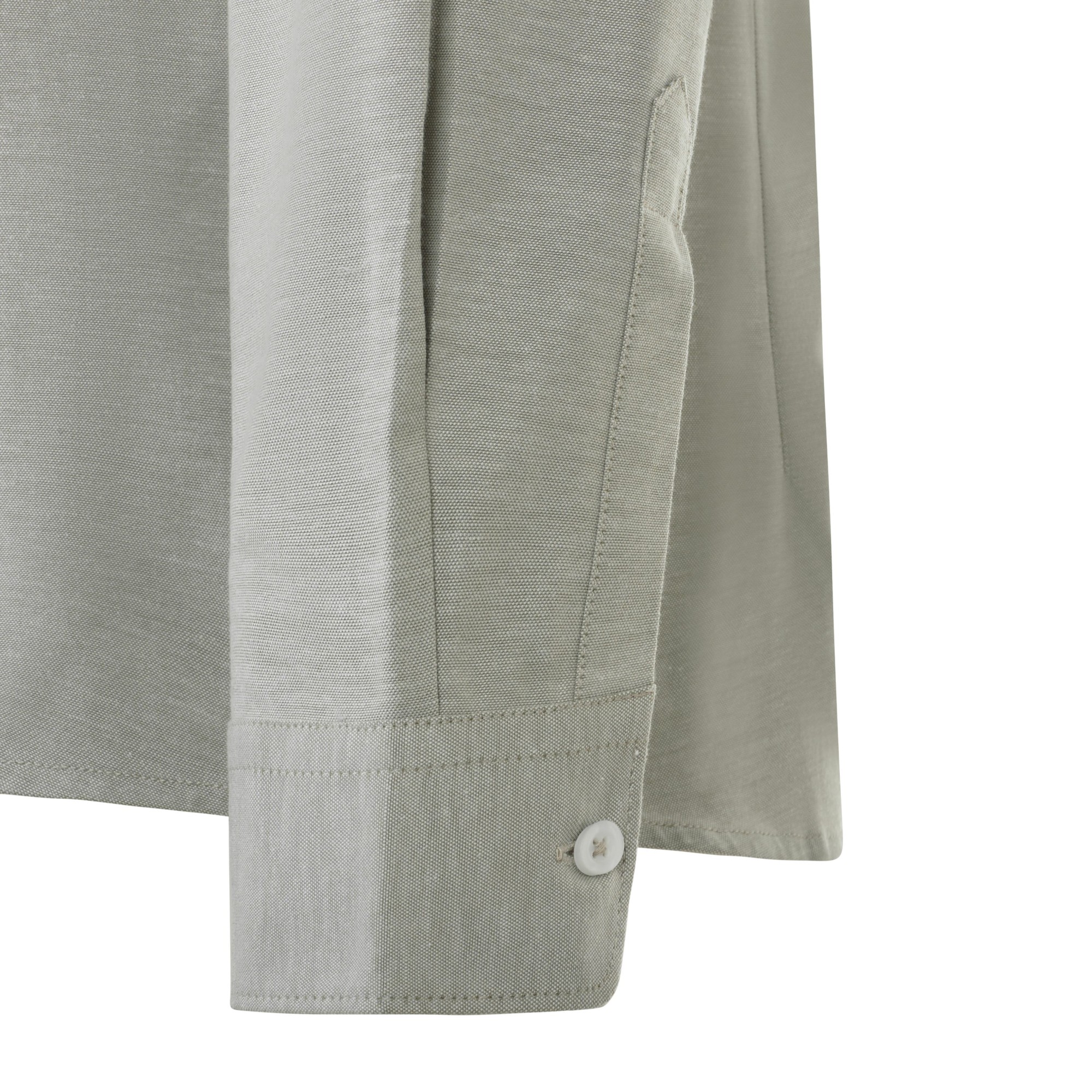 405004S.CAMISA OXFORD ML HOMBRE VERDE OLIVA CLARO S