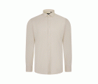 405004S.CAMISA OXFORD ML HOMBRE BEIGE CLARO S