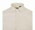 405004S.CAMISA OXFORD ML HOMBRE BEIGE CLARO S