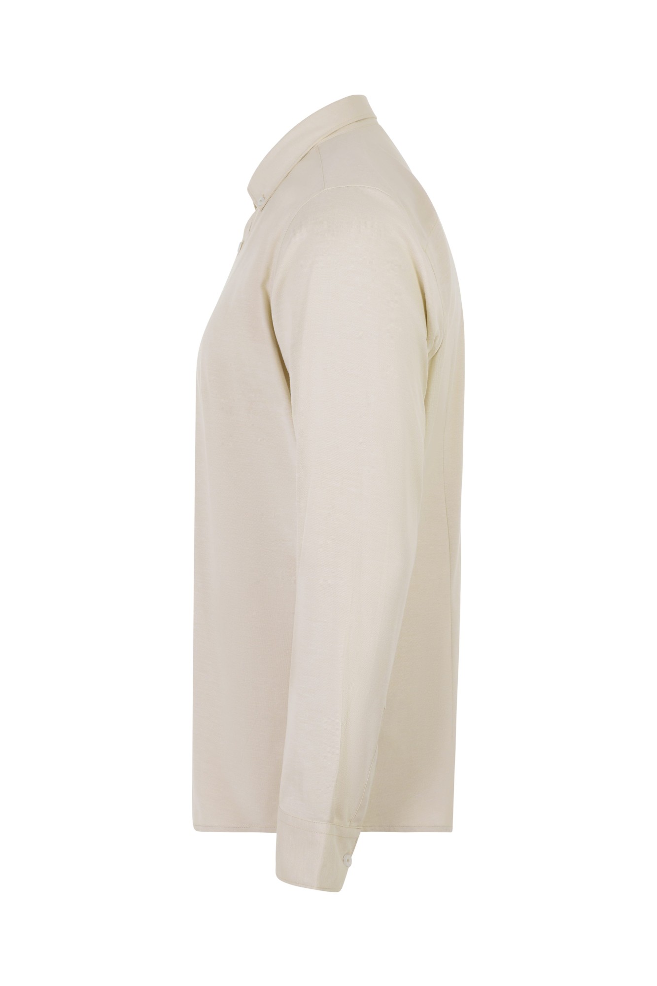 405004S.CAMISA OXFORD ML HOMBRE BEIGE CLARO S