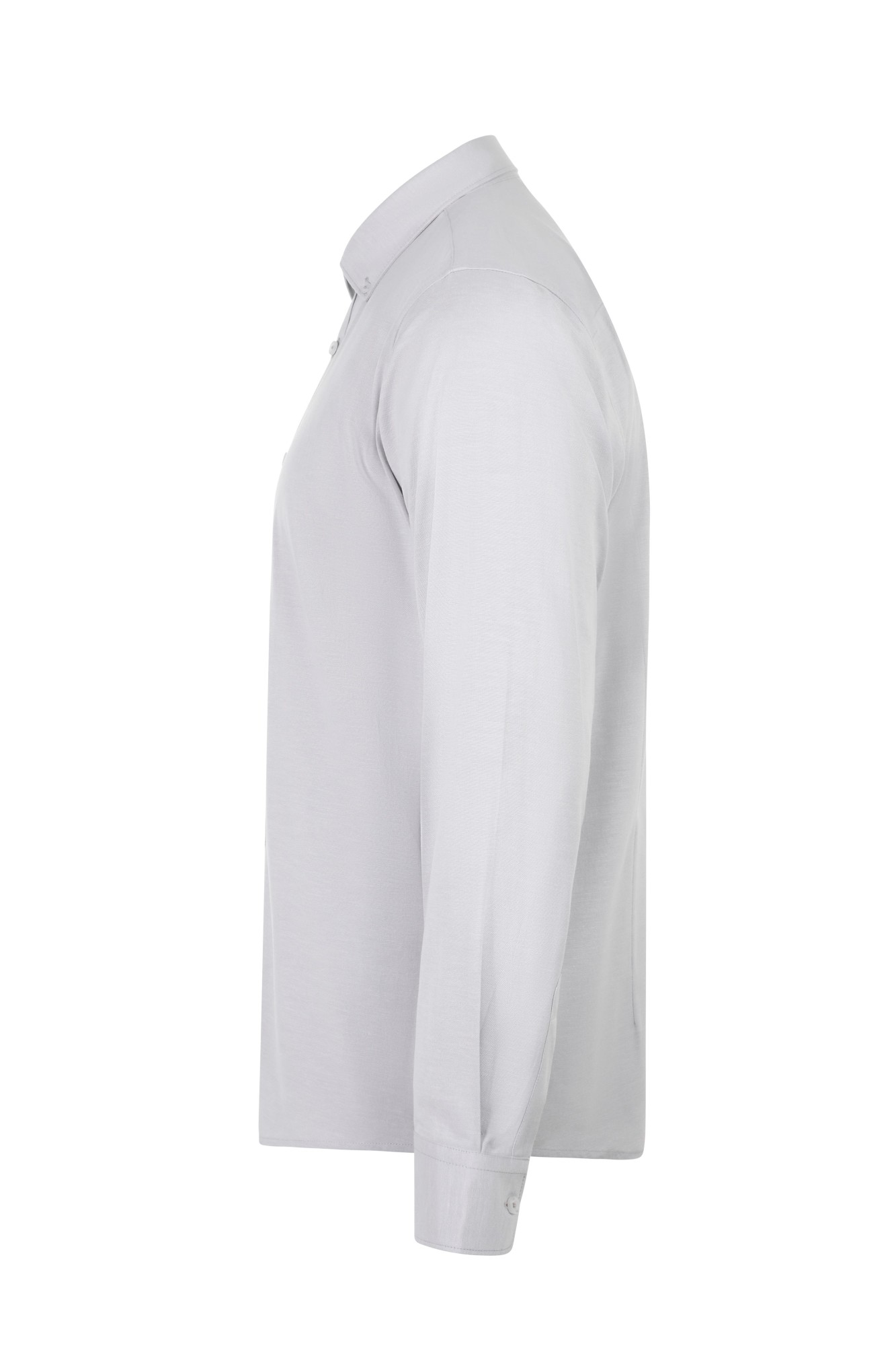 405004S.CAMISA OXFORD ML HOMBRE GRIS HIELO S