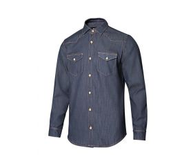 405006S.CAMISA DENIM ML HOMBRE DENIM AZUL 2XL