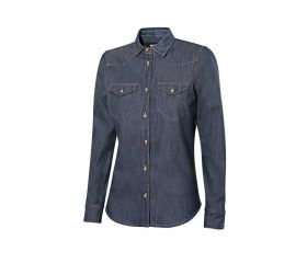 405007S.CAMISA DENIM ML MUJER DENIM AZUL 2XL