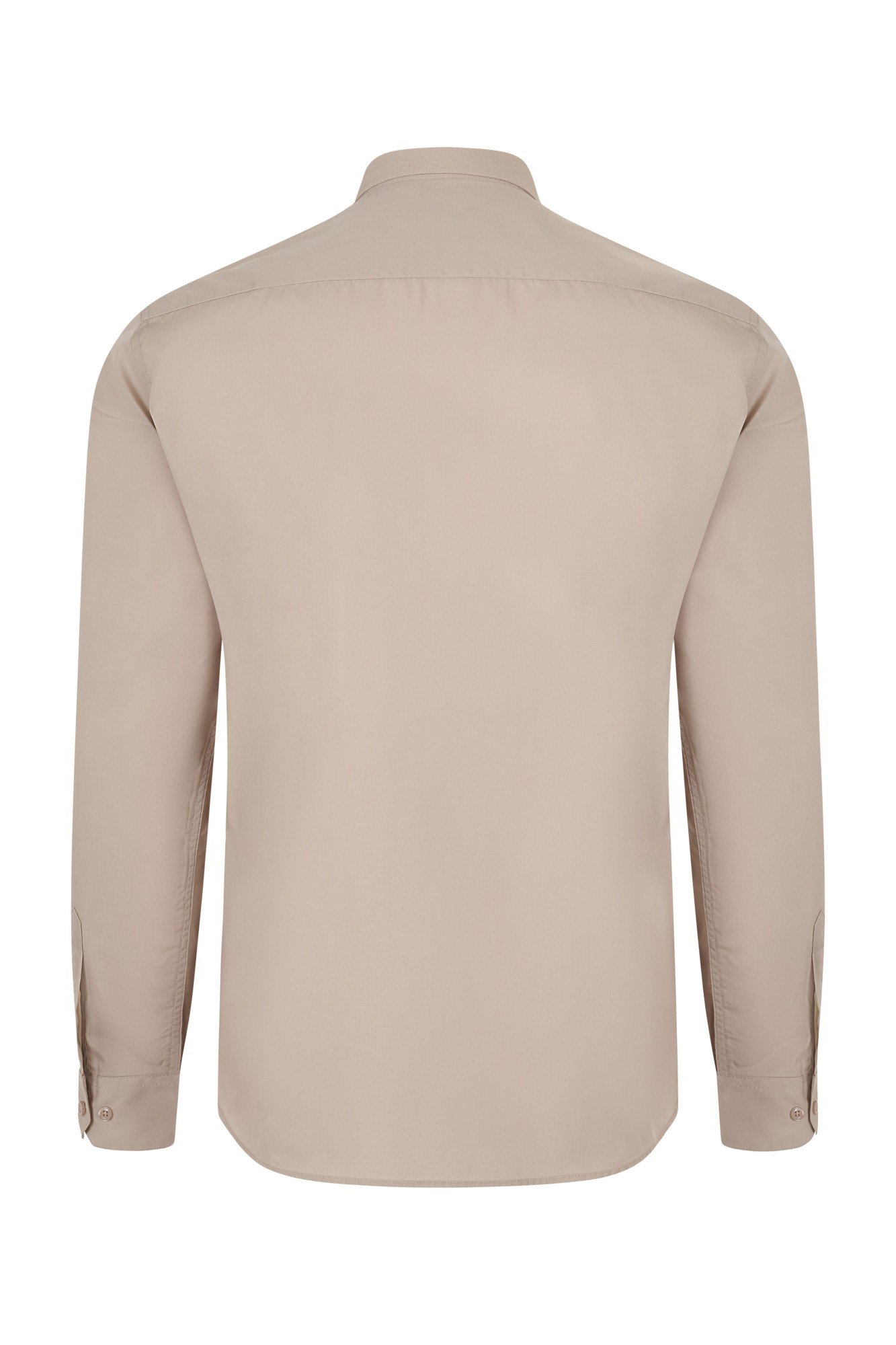 405009.CAMISA ML HOMBRE BEIGE CLARO S