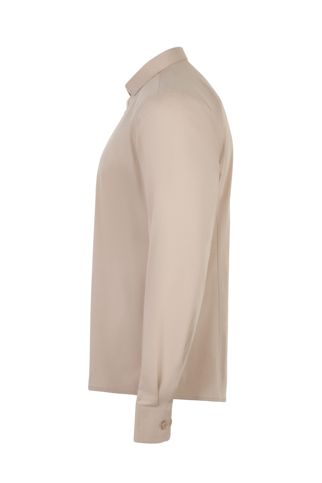 405009.CAMISA ML HOMBRE BEIGE CLARO S