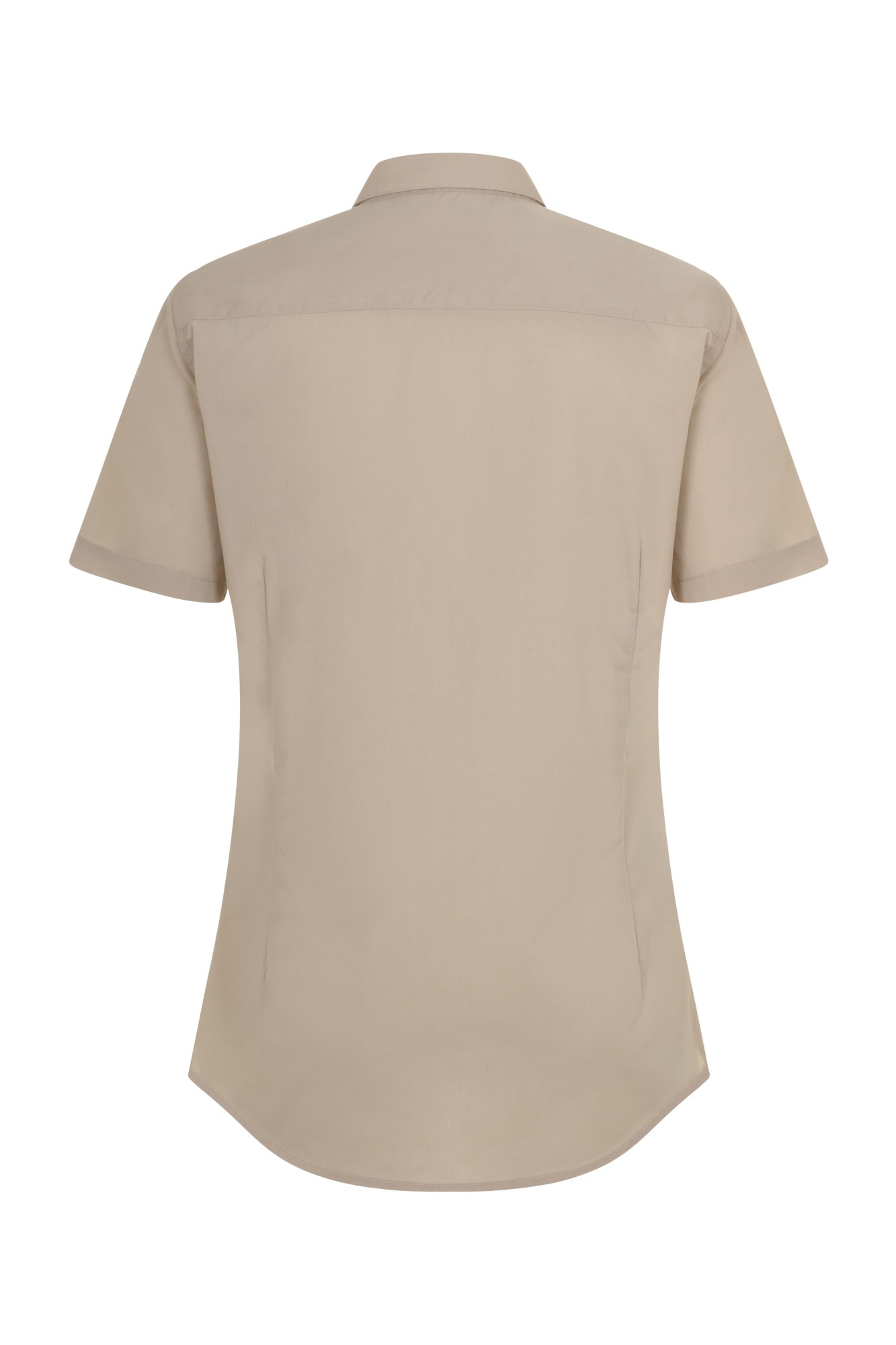405010.CAMISA MC MUJER BEIGE CLARO XS
