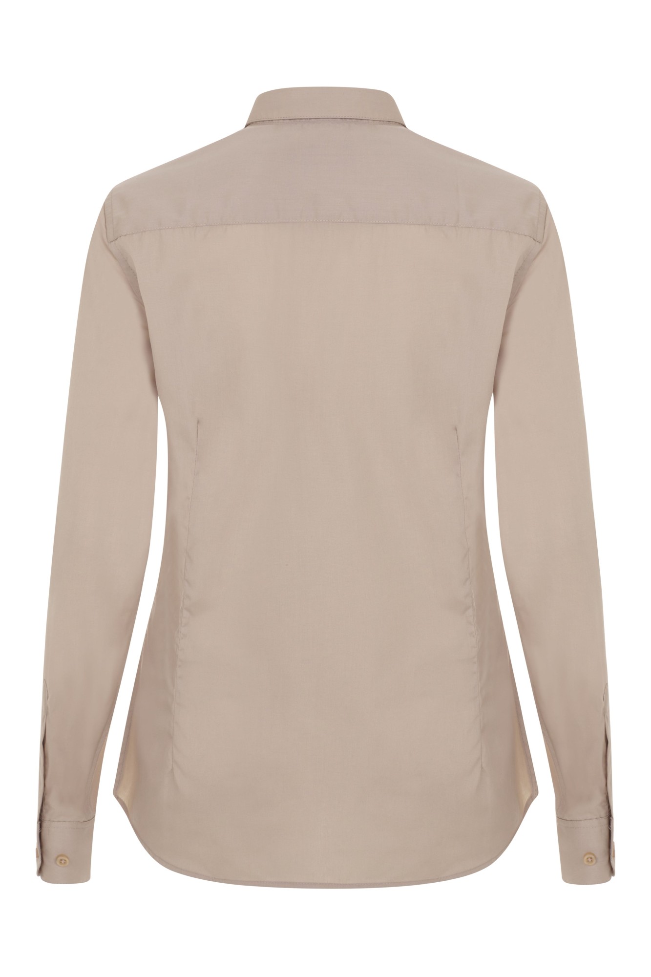 405011.CAMISA ML MUJER BEIGE CLARO XS