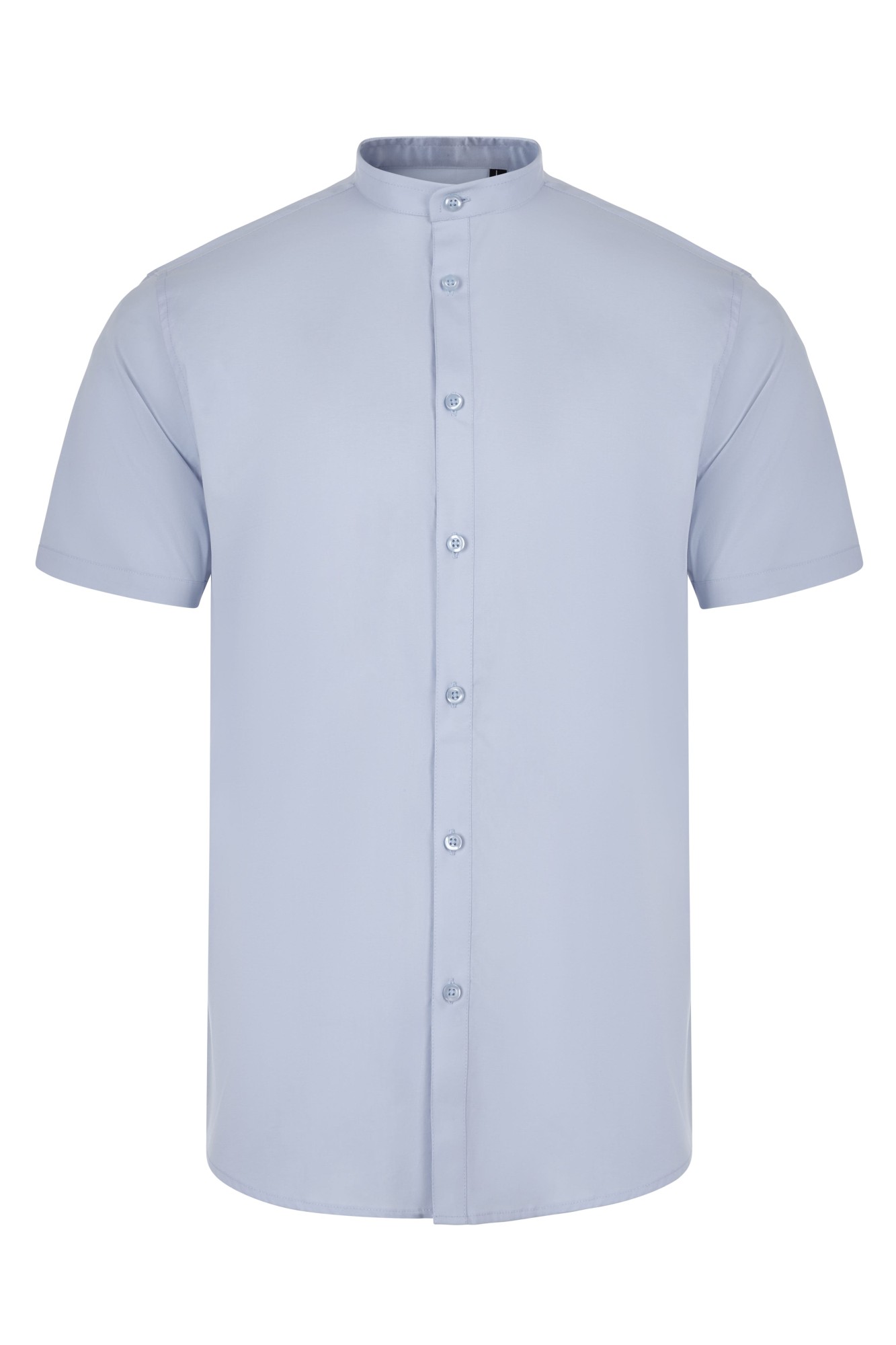 405012S.CAMISA STRETCH MC HOMBRE CELESTE S