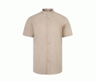405012S.CAMISA STRETCH MC HOMBRE BEIGE CLARO S