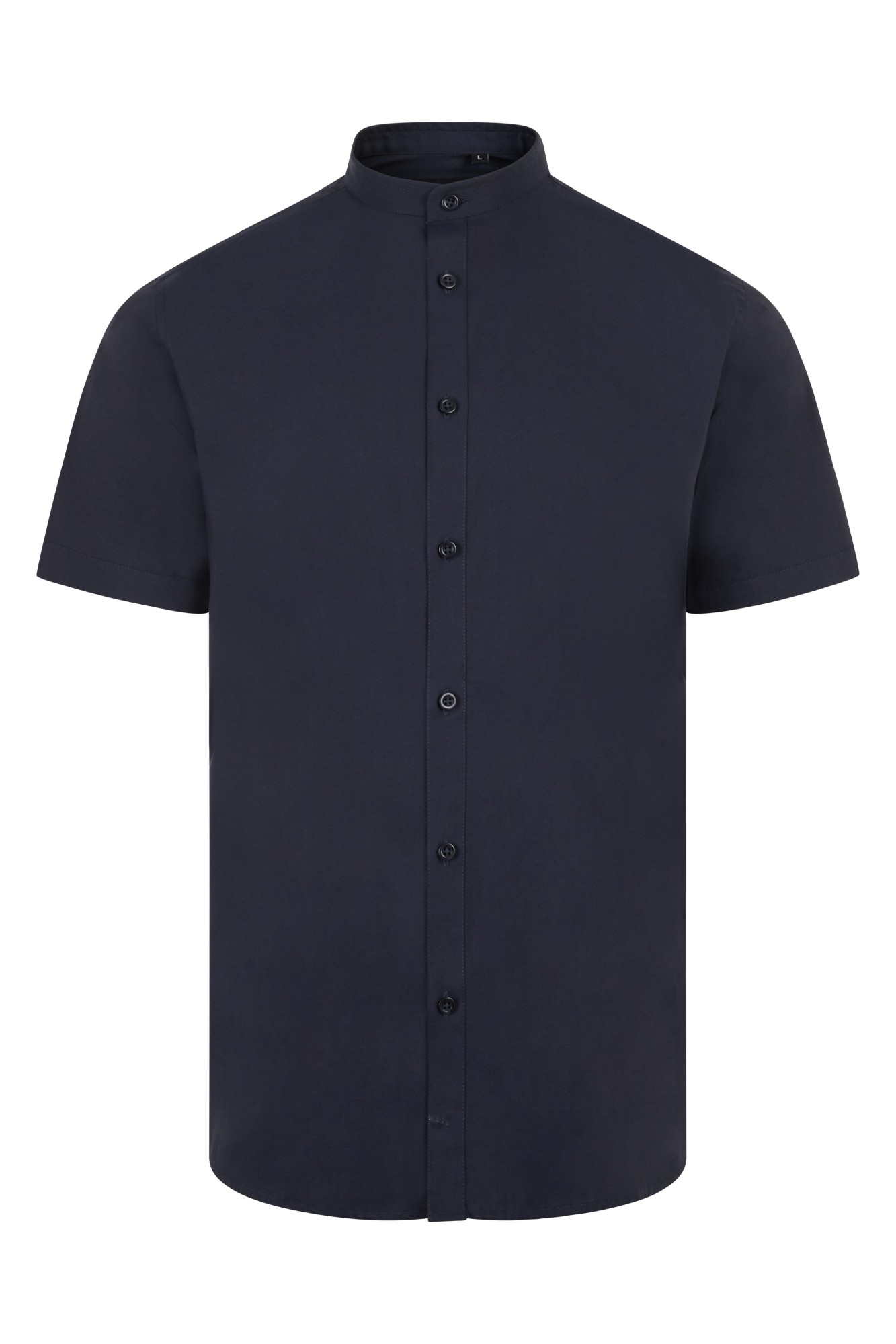 405012S.CAMISA STRETCH MC HOMBRE AZUL NAVY S