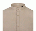 405013S.CAMISA STRETCH ML HOMBRE BEIGE CLARO S