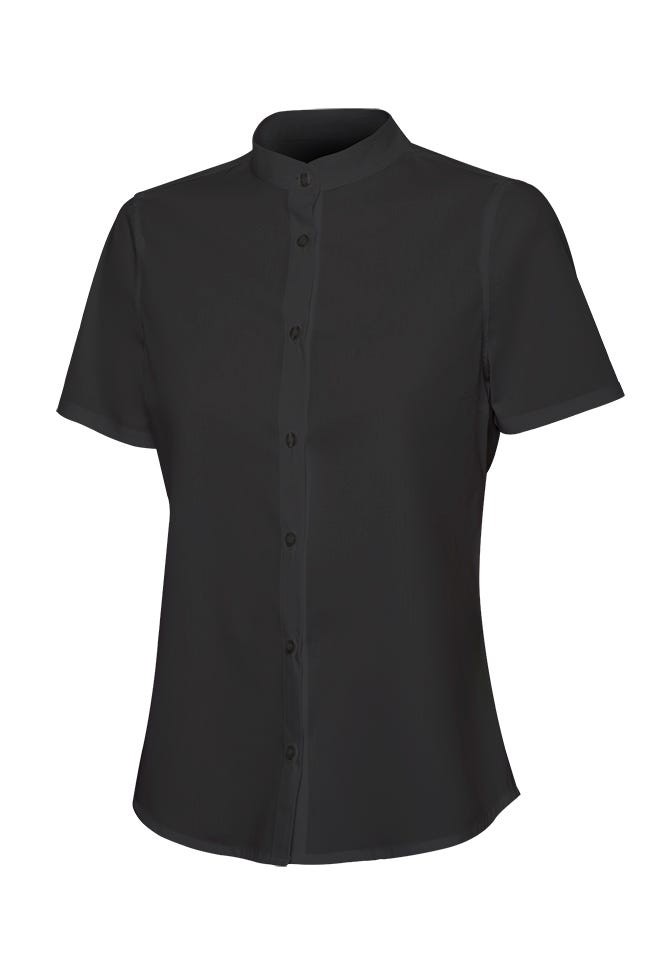 405014S.CAMISA STRETCH MC MUJER NEGRO 2XL