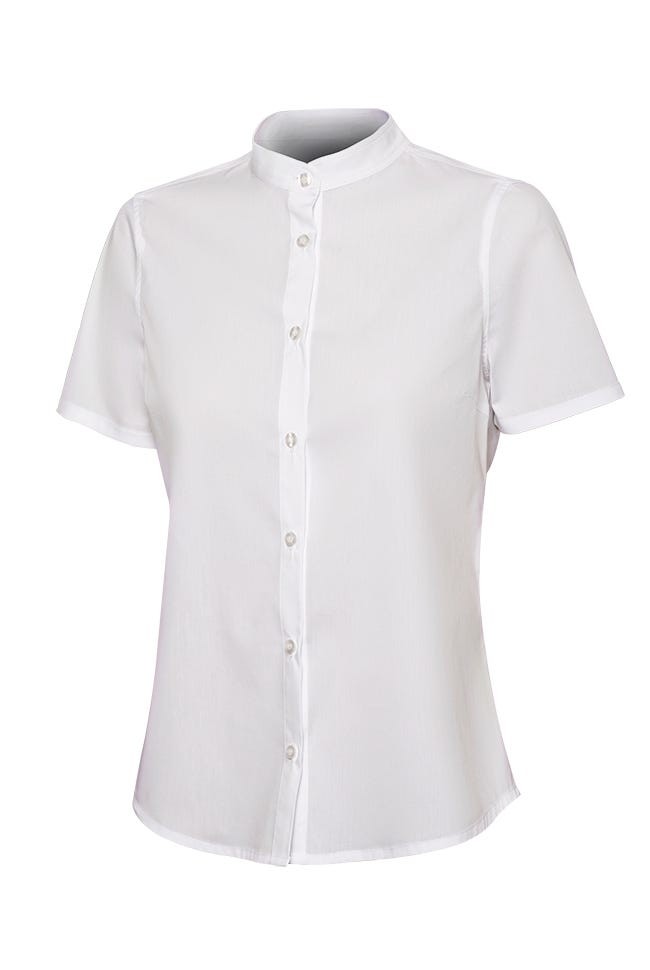 405014S.CAMISA STRETCH MC MUJER BLANCO 2XL