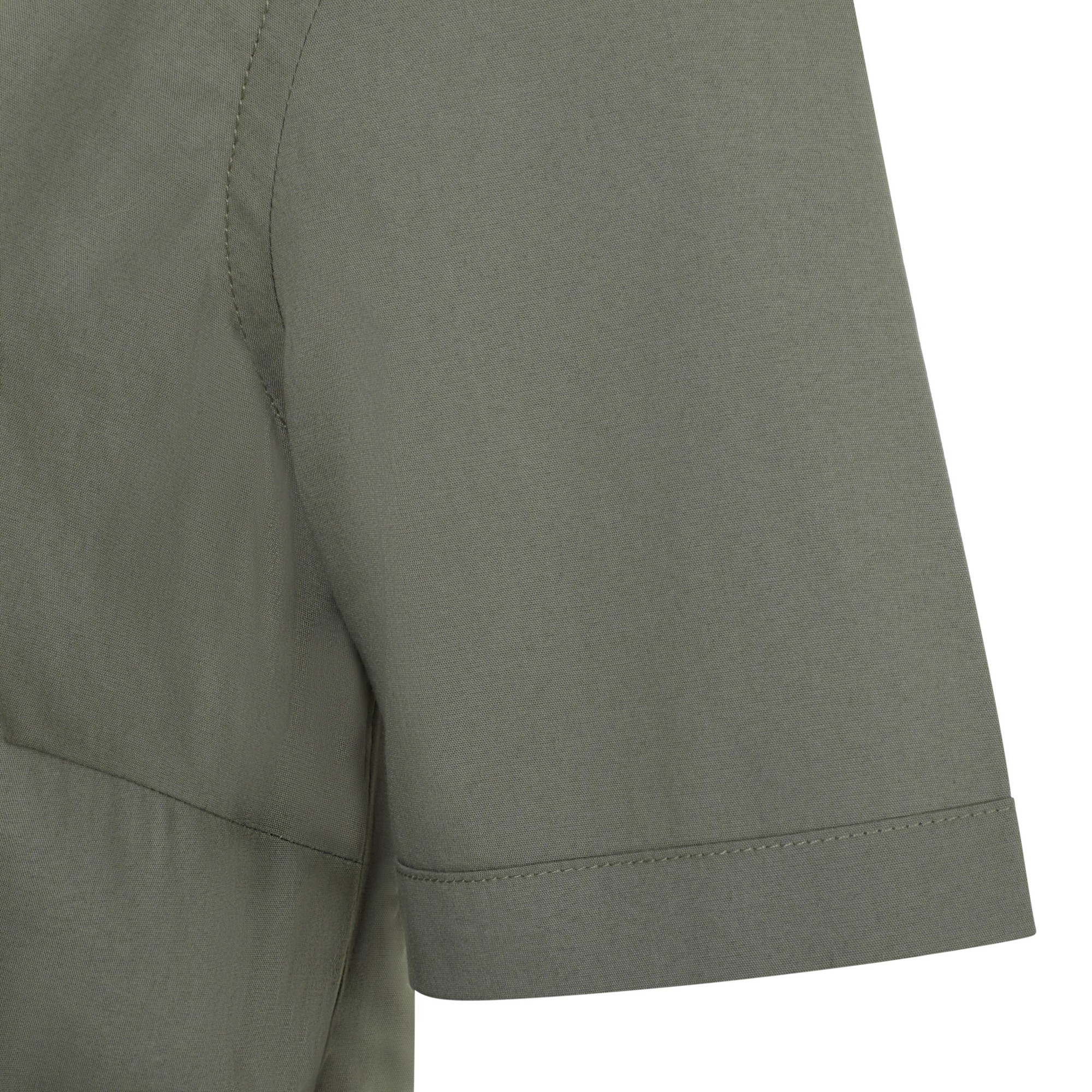 405014S.CAMISA STRETCH MC MUJER VERDE OLIVA CLARO XS