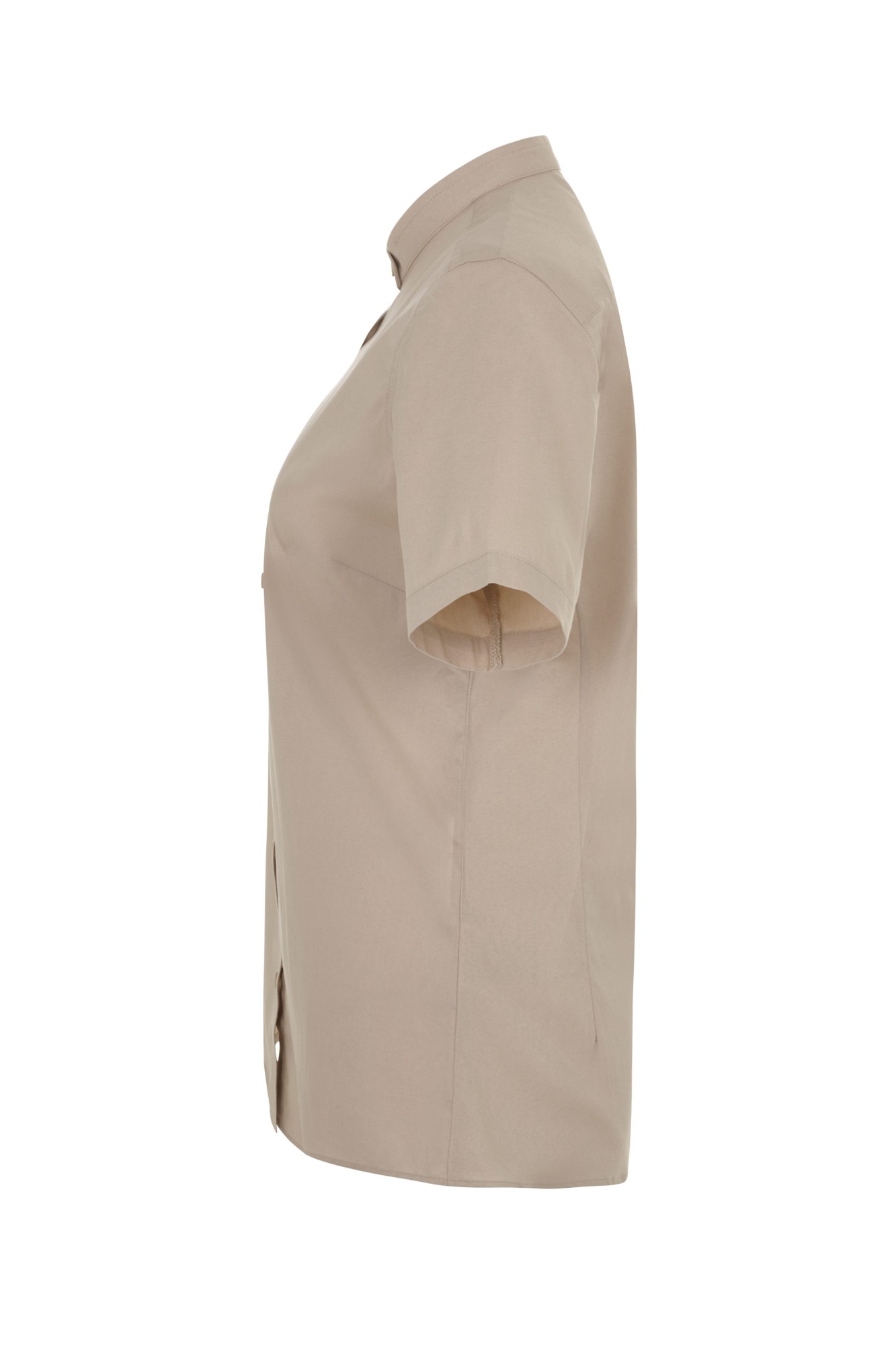 405014S.CAMISA STRETCH MC MUJER BEIGE CLARO XS