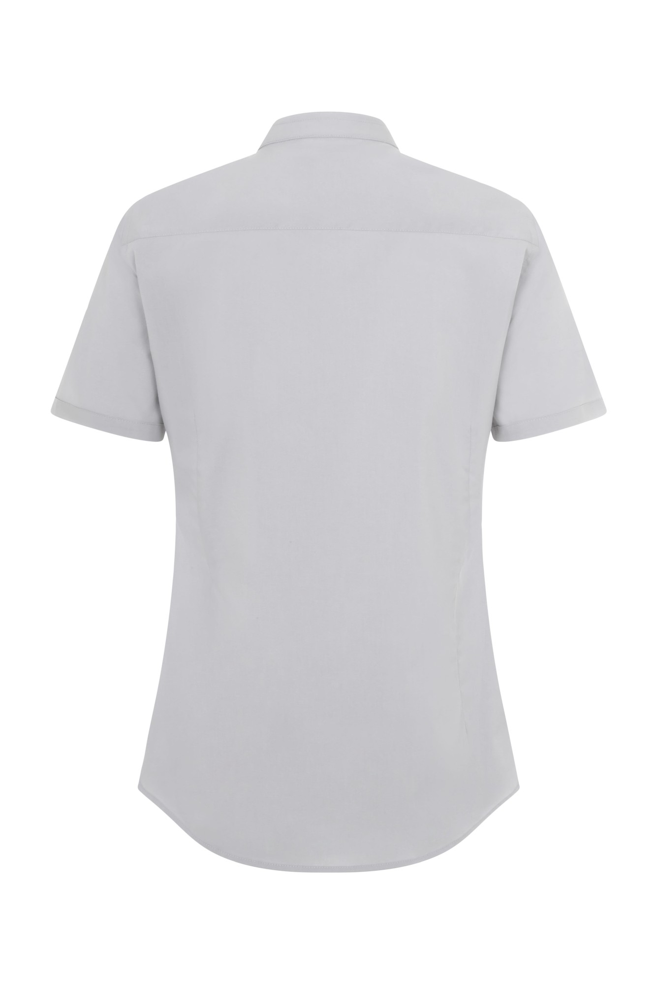 405014S.CAMISA STRETCH MC MUJER GRIS HIELO XS