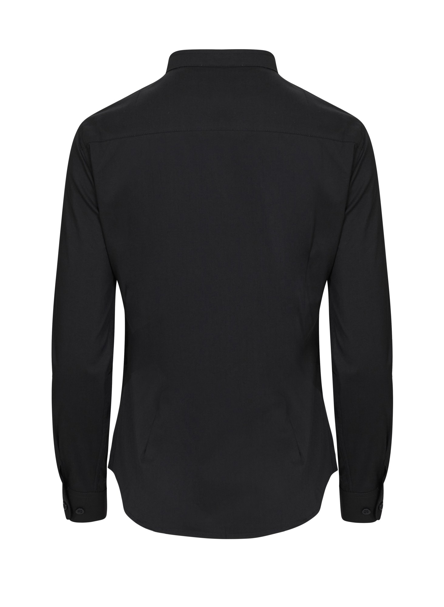 405015S.CAMISA STRETCH ML MUJER NEGRO 2XL