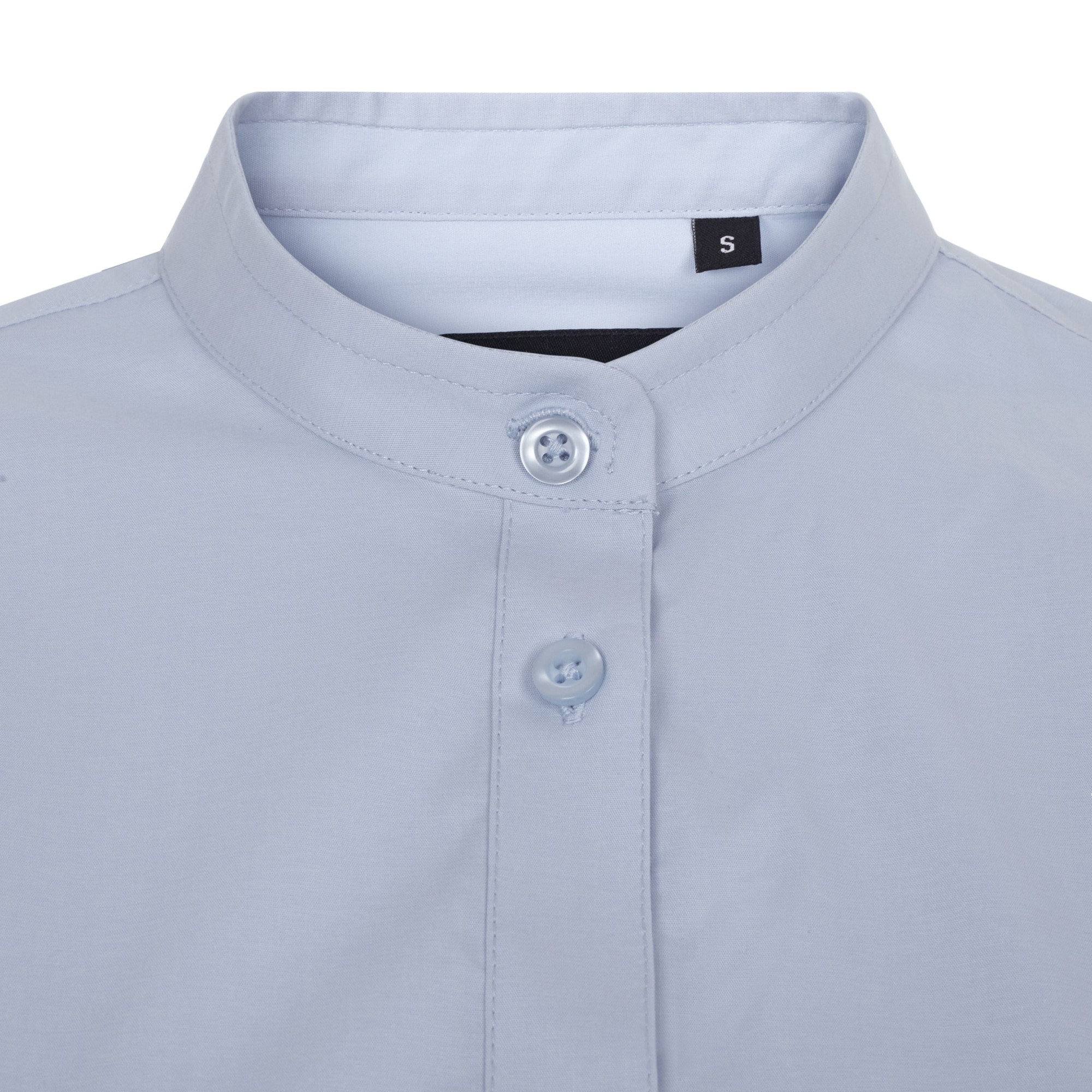 405015S.CAMISA STRETCH ML MUJER CELESTE XS