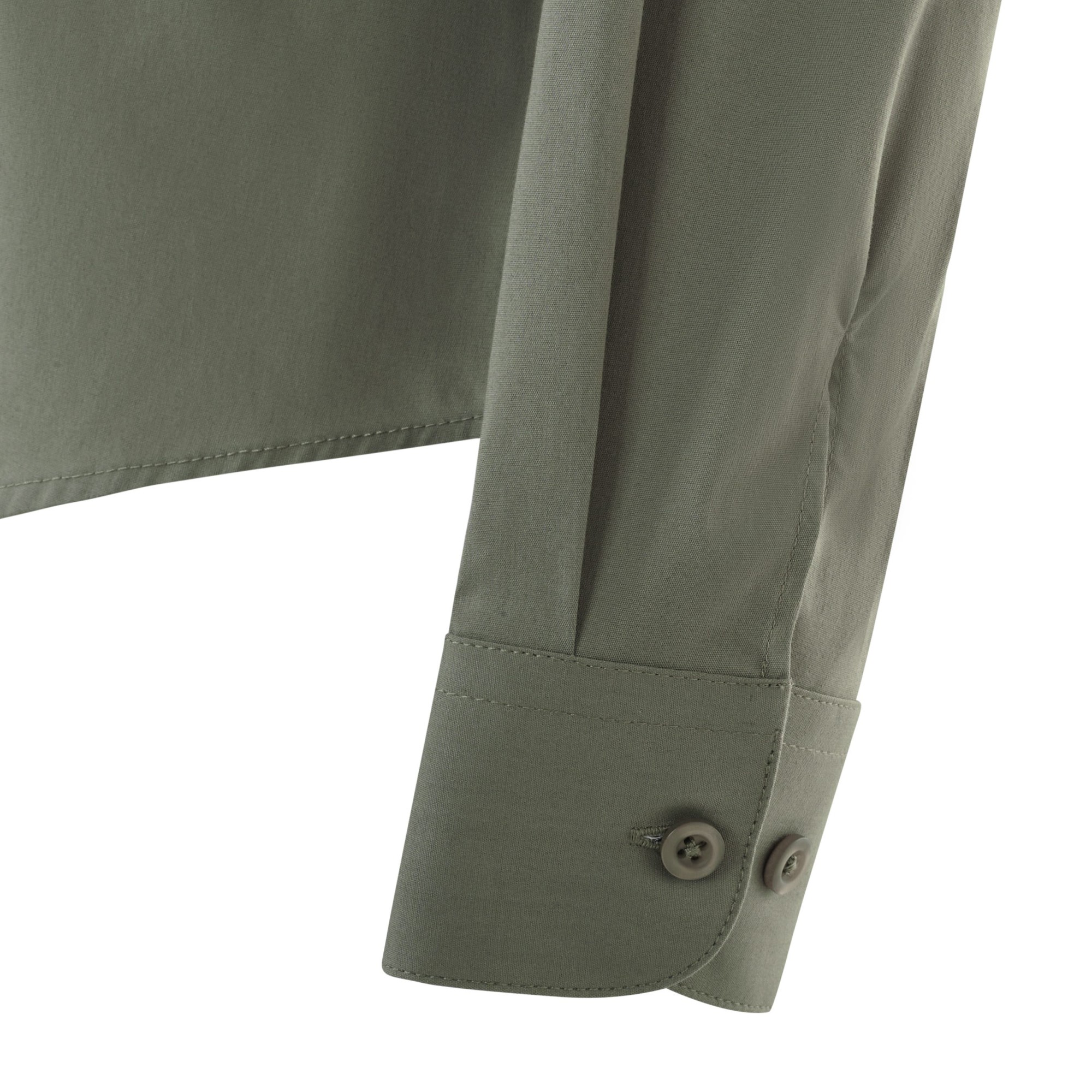 405015S.CAMISA STRETCH ML MUJER VERDE OLIVA CLARO XS