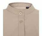 405015S.CAMISA STRETCH ML MUJER BEIGE CLARO XS